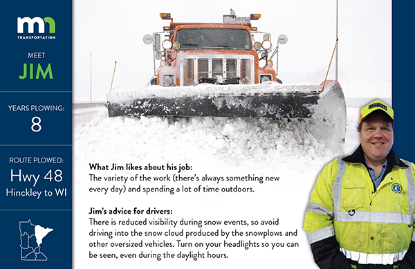 Graphic about Jim Kowalik, snowplow operator in District 1.